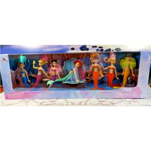 Disney Ariel and Her 6 Sisters Doll Set -the Little Mermaid-nib 30 Years-rare
