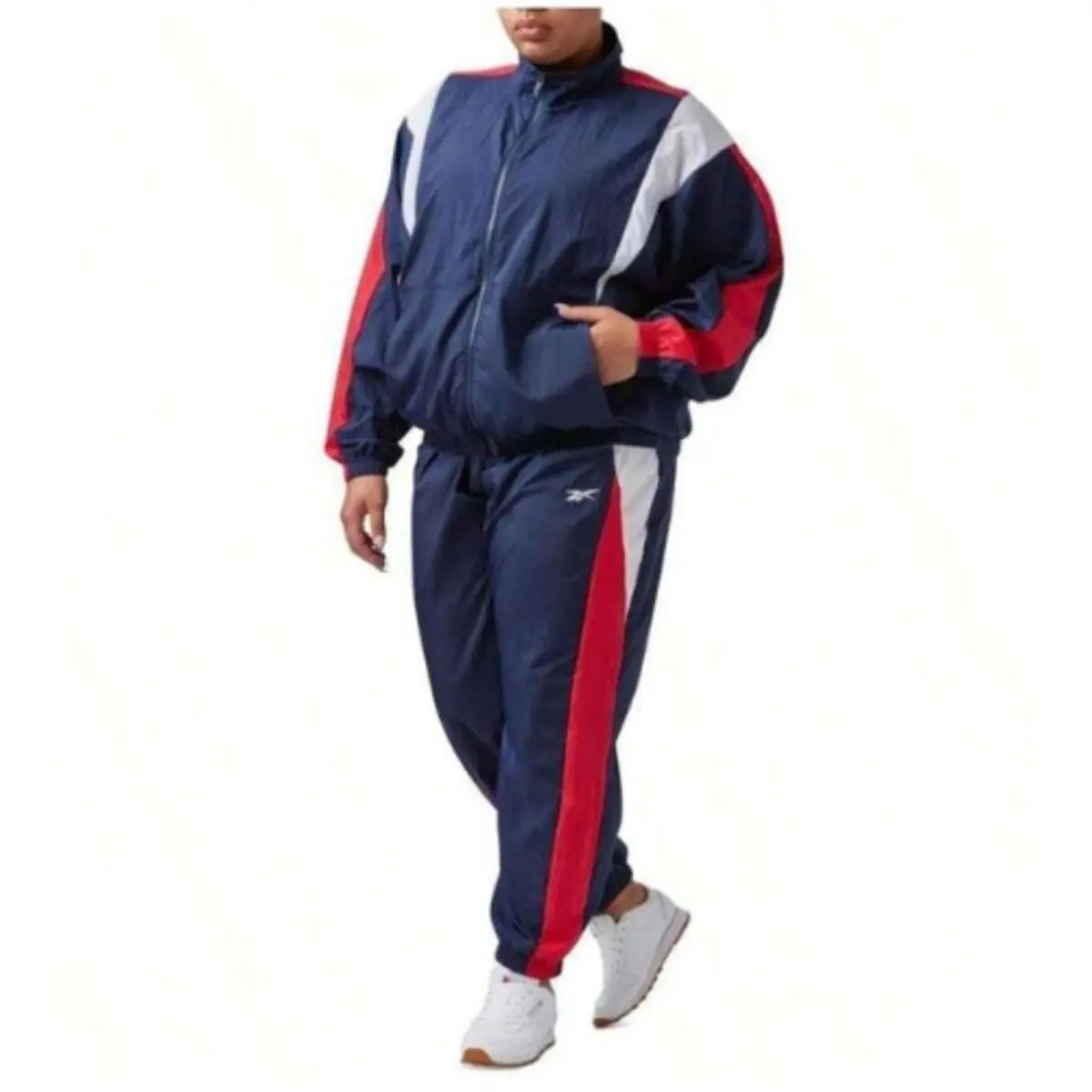 Reebok Women`s Performance Training Woven Jacket Pant Set Multi Size Large