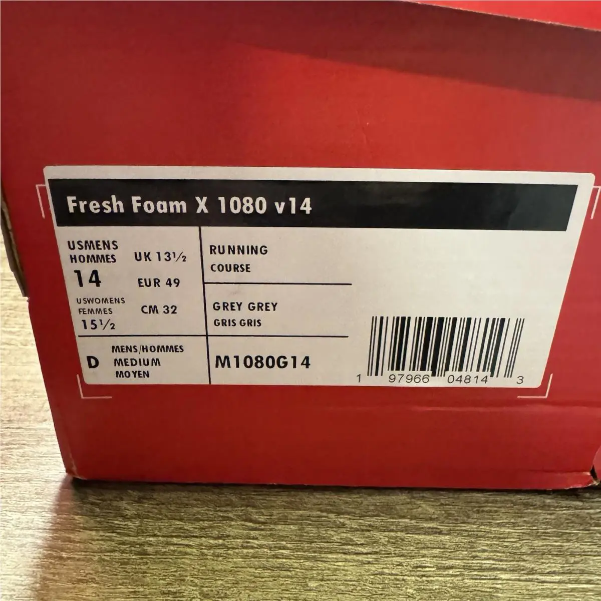 New Balance shoes - New Balance 1080 v14 - M1080G14 - Gray 0