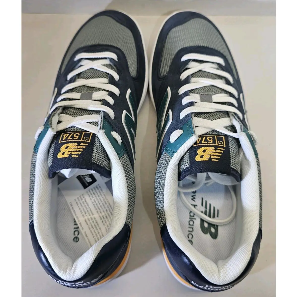 New Balance shoes - New Balance 574 Court - Court - CT 574 NGT - Phantom/ Green/Yellow 17
