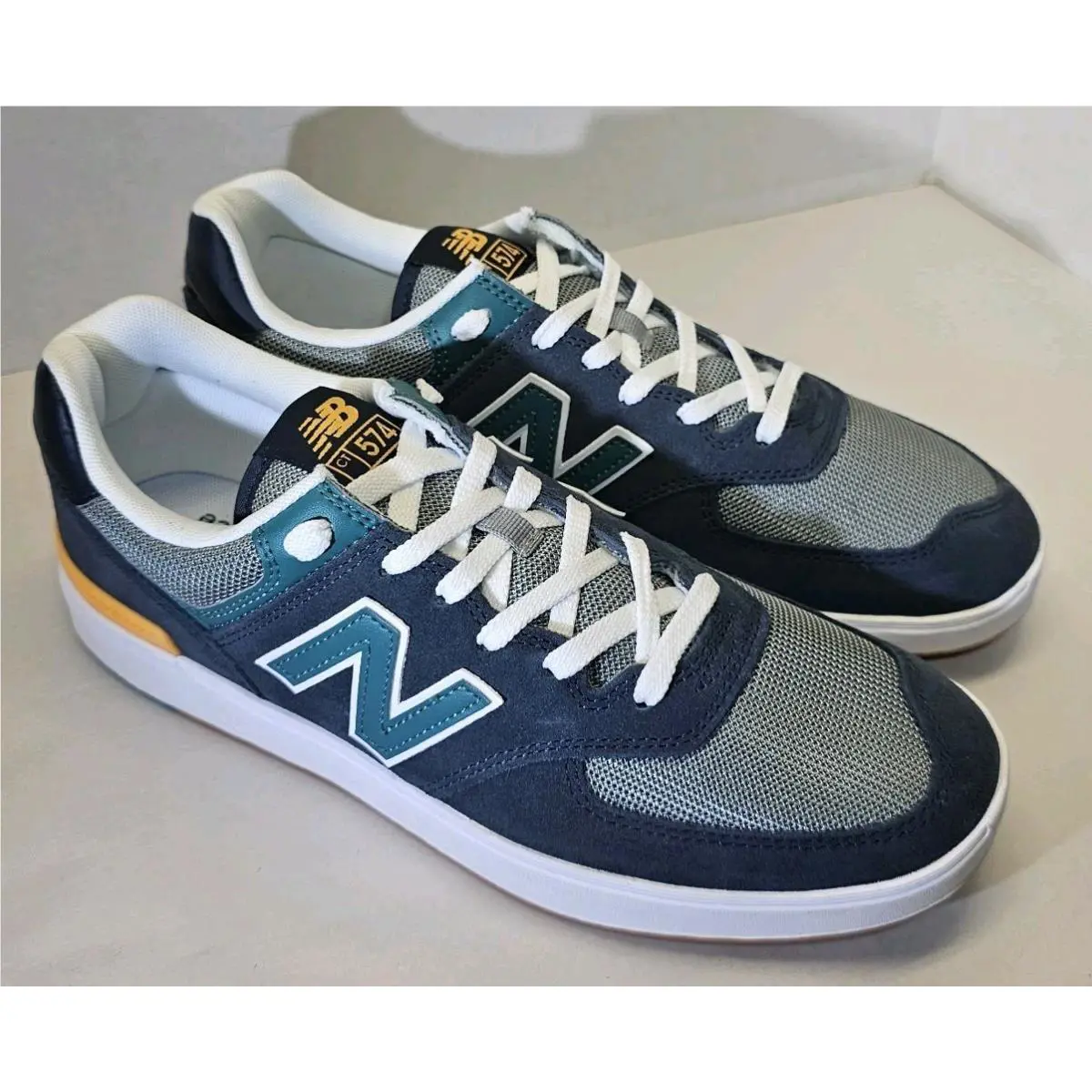 New Balance shoes - New Balance 574 Court - Court - CT 574 NGT - Phantom/ Green/Yellow 4