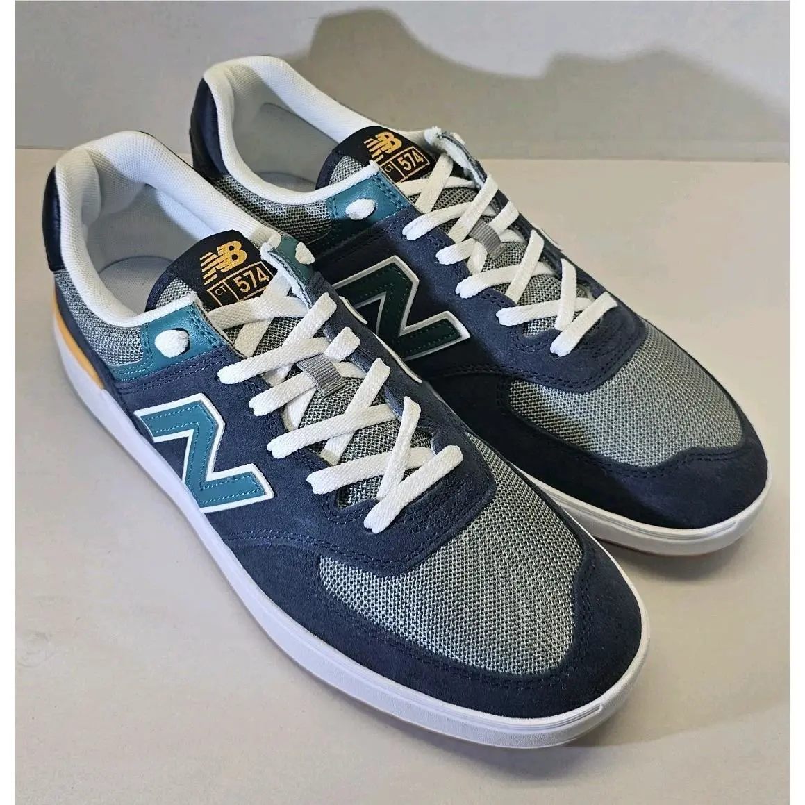 New Balance shoes - New Balance 574 Court - Court - CT 574 NGT - Phantom/ Green/Yellow 5