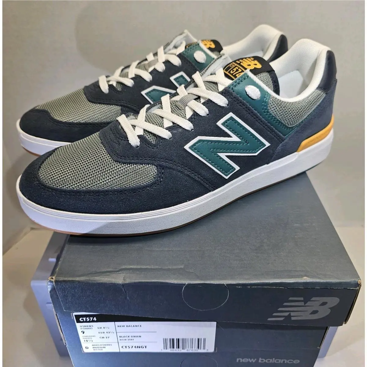 New Balance shoes - New Balance 574 Court - Court - CT 574 NGT - Phantom/ Green/Yellow 0