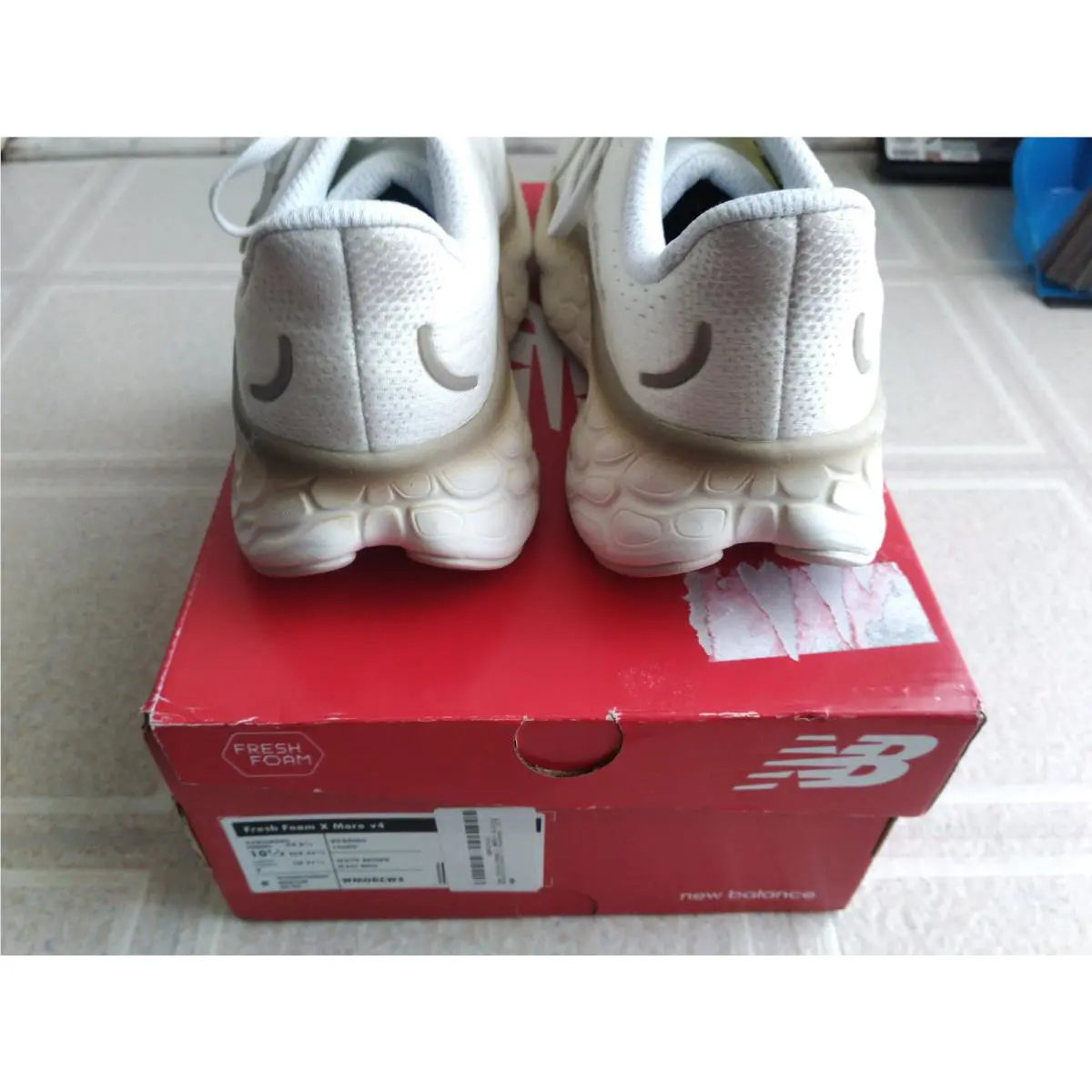 New Balance shoes - New Balance Fresh Foam X More - MMORWS4 - Sea Salt/Turtledove/Timberwolf (UPC: 197375361635) 2