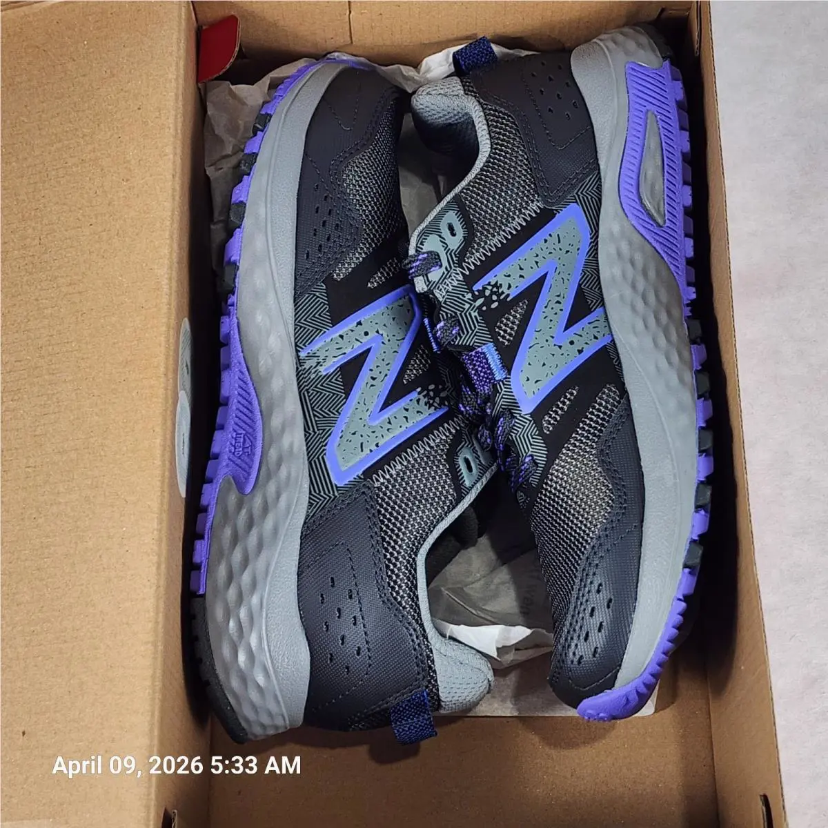 New Balance shoes - New Balance 410v8 - WT410LQ8 - SHADOW GREY / ELECTRIC INDIGO / BLACK (UPC: 196941220314) 4