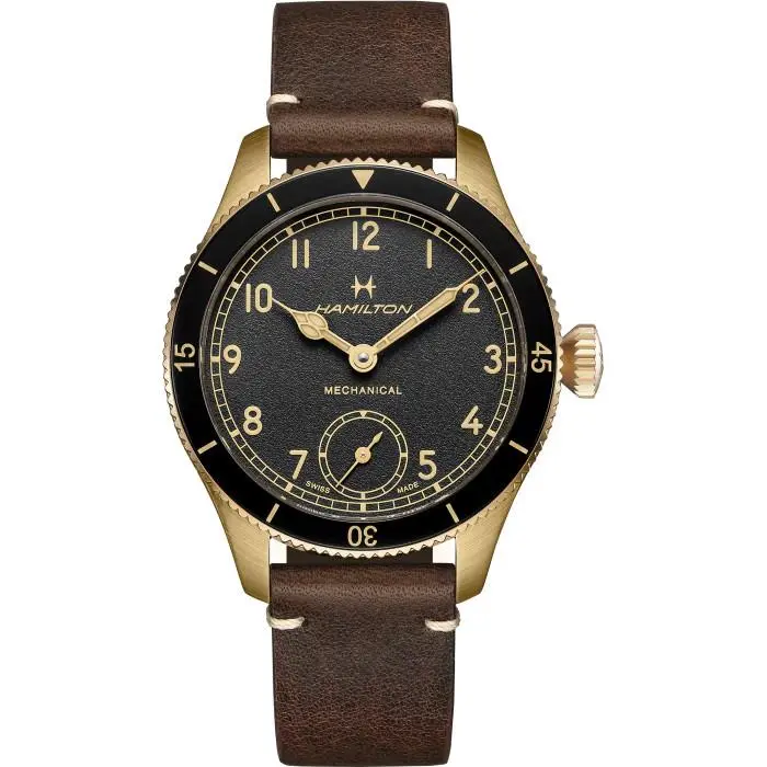 Khaki Aviation Pilot Pioneer Mechanical Bronze 43mm Watch H76709530 by Hamilton