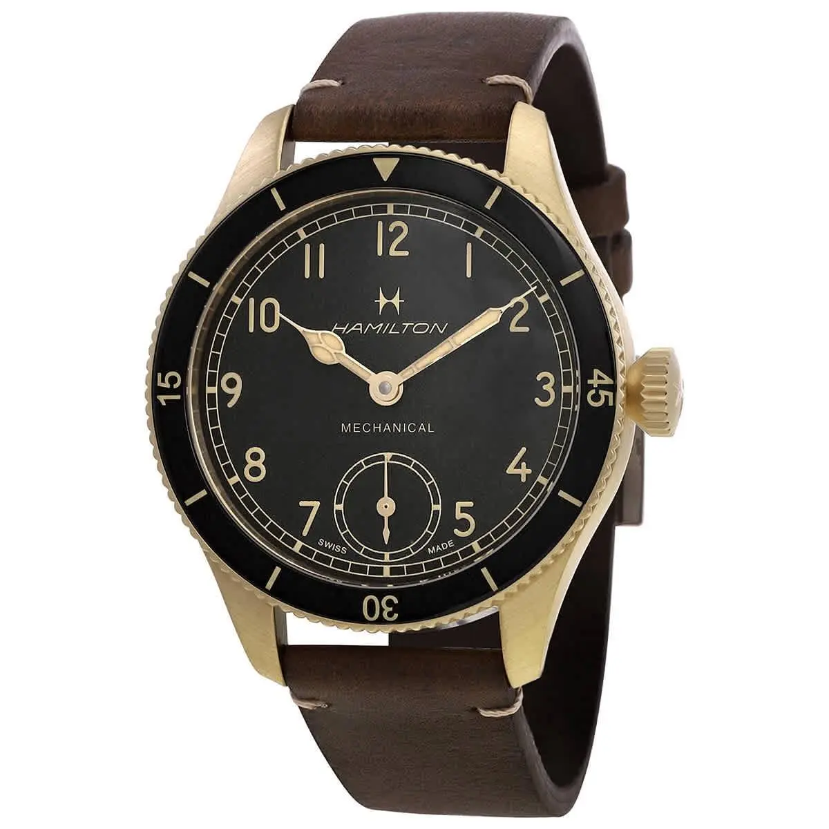 Hamilton Khaki Aviation Pioneer Hand Wind Black Dial Men`s Watch H76709530