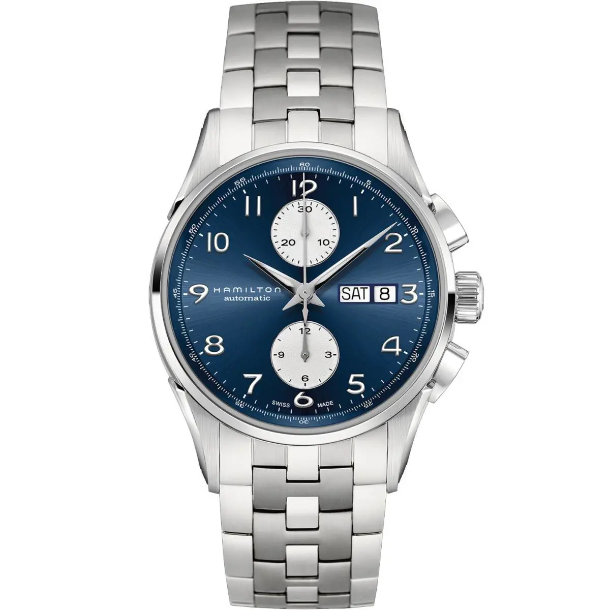 Hamilton Jazzmaster Maestro Blue Dial Chronograph Automatic Mens Watch H32576141