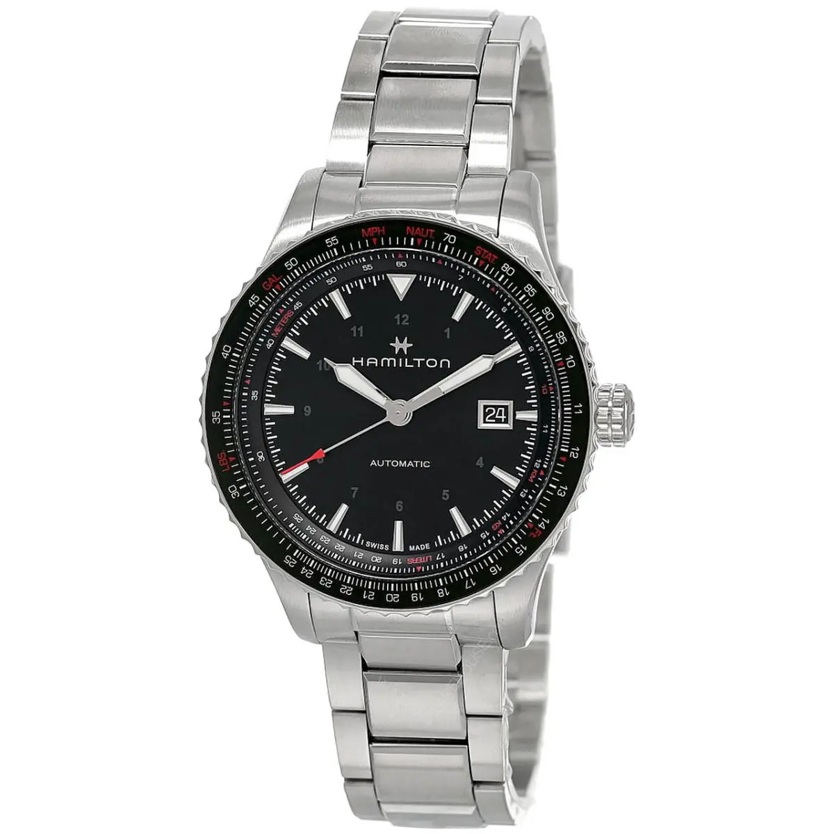 Hamilton Khaki Aviation Converter 42MM Auto Blk Dial Men`s Watch H76615130