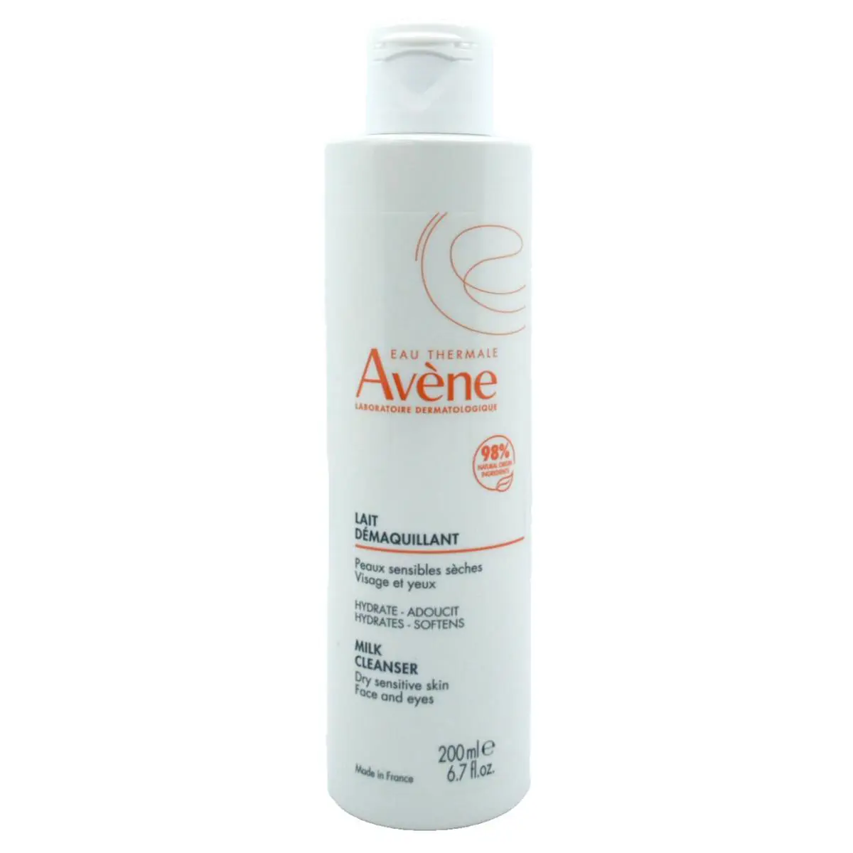 Avene Milk Cleanser For Dry Sensitive Skin 6.7 oz/200ml 2026 by Avène