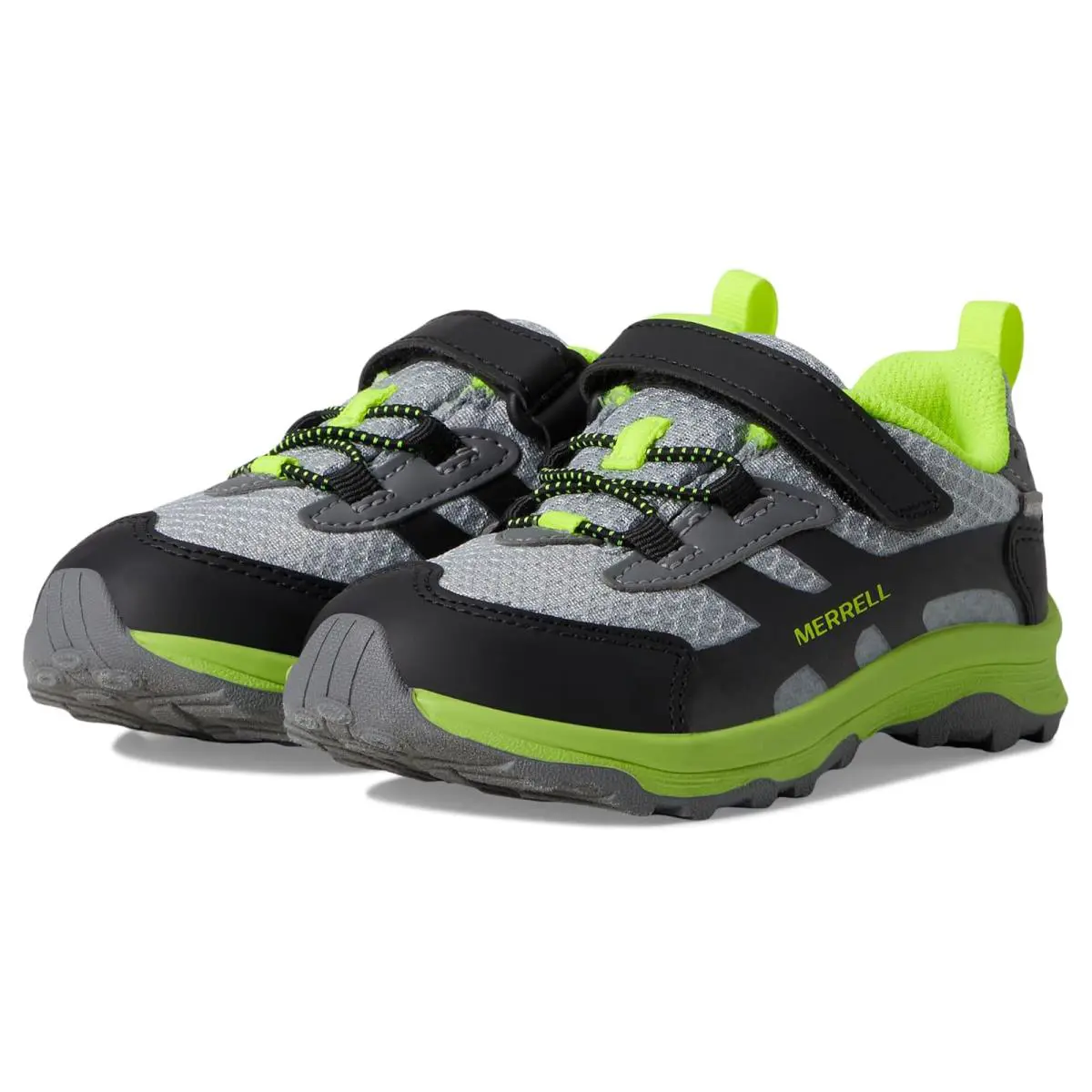 Children Unisex Sneakers Athletic Shoes Merrell Kids - Grey/Black/Citron