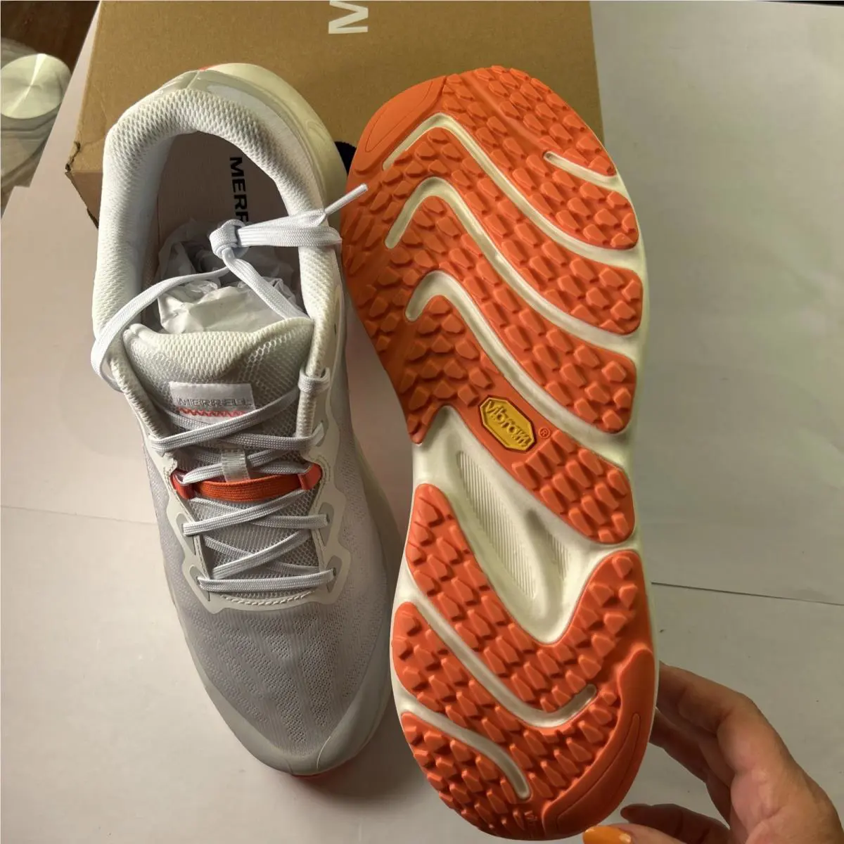 Merrell shoes - Merrell Promorph - Promorph - J068573 - White/Flare (UPC: 0195021282990) 8