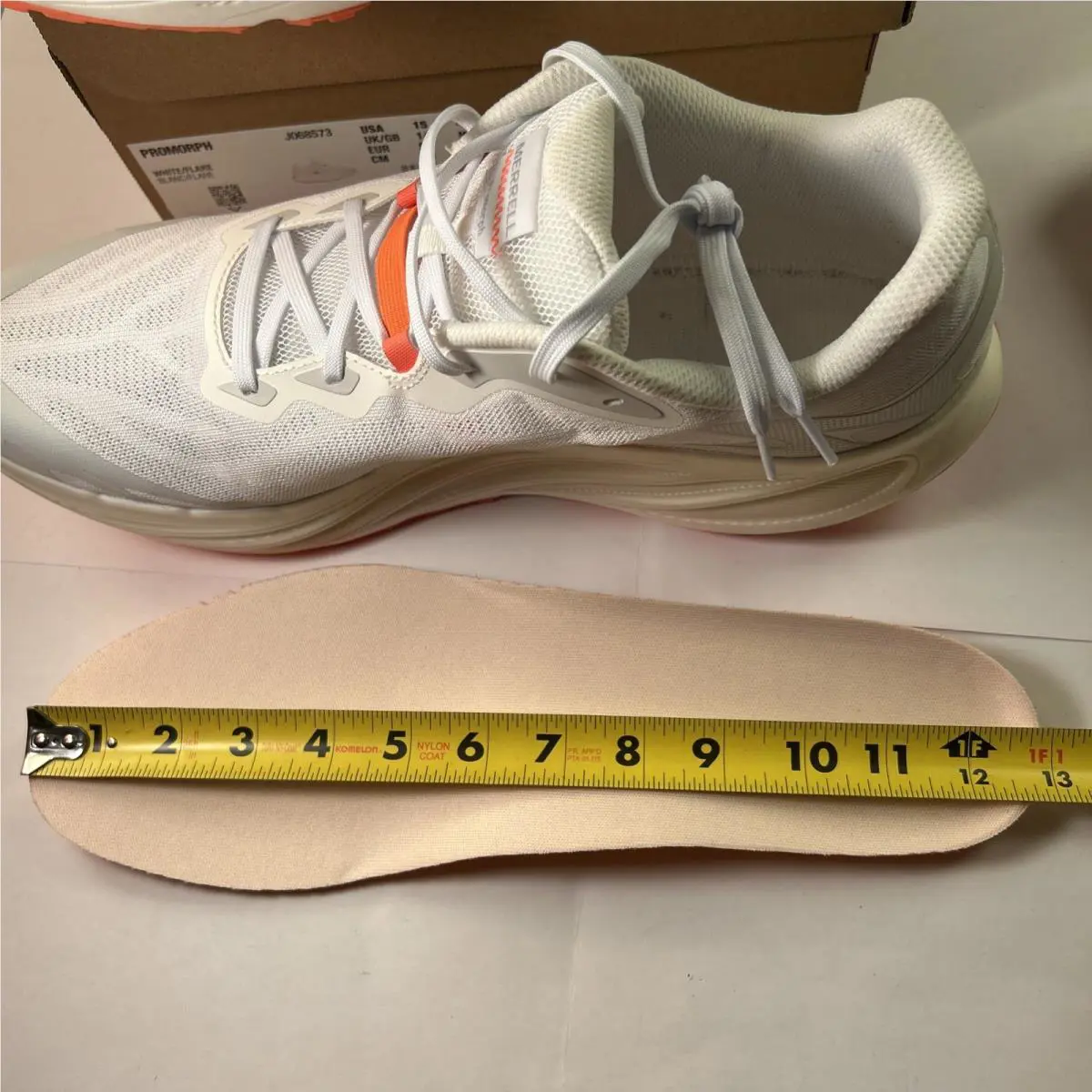Merrell shoes - Merrell Promorph - Promorph - J068573 - White/Flare (UPC: 0195021282990) 13