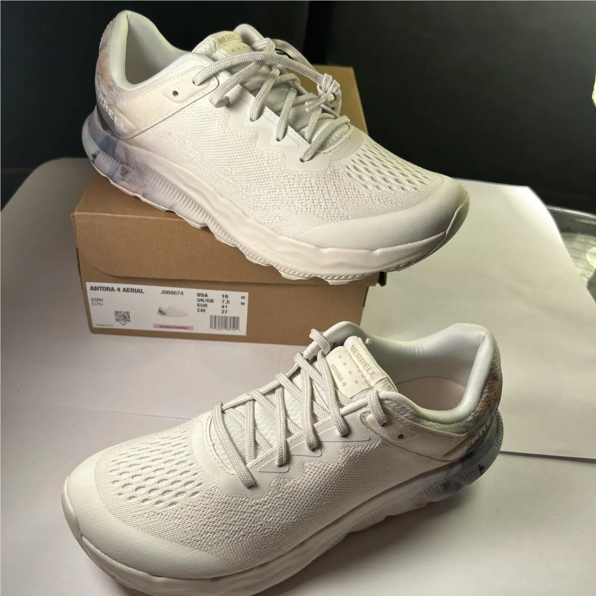 Merrell shoes - Merrell Antora 4 Aerial - Antora Aerial - J068674 - Ecru (UPC: 0195021289524) 12