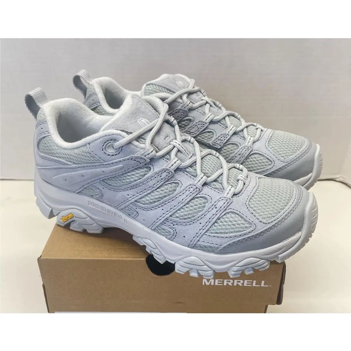 Merrell Women Moab 3 Ready Zip Shoes Zipper Size 8 Gale White Silver J038806