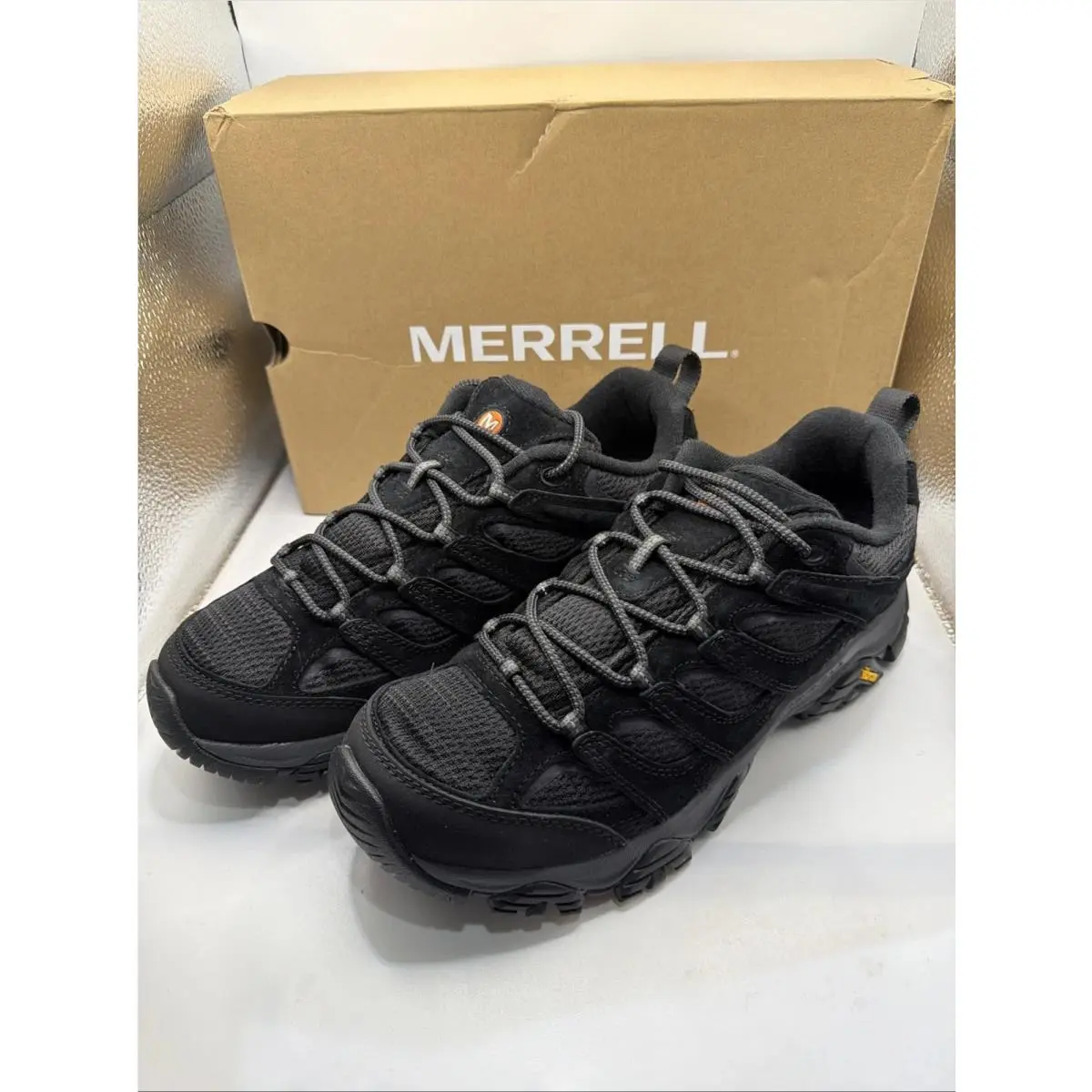 Merrell Moab 3 Athletic Trail Running Shoes J035875 Black Night Mens Size 11