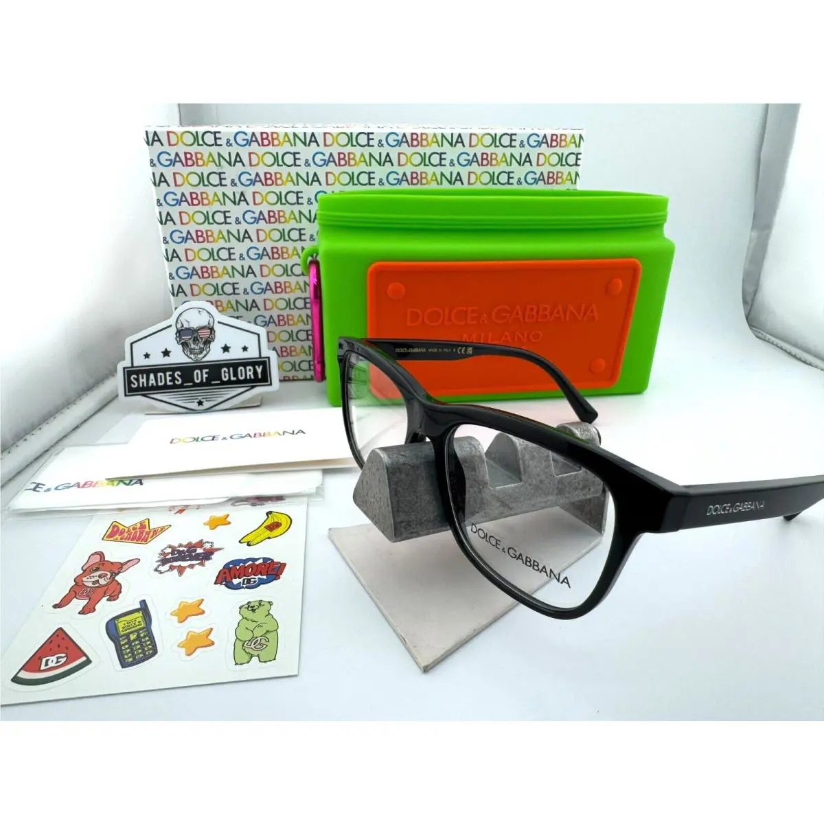 Dolce Gabbana Kids Girls DX 3356 501 Black Eyeglasses Frame 49MM