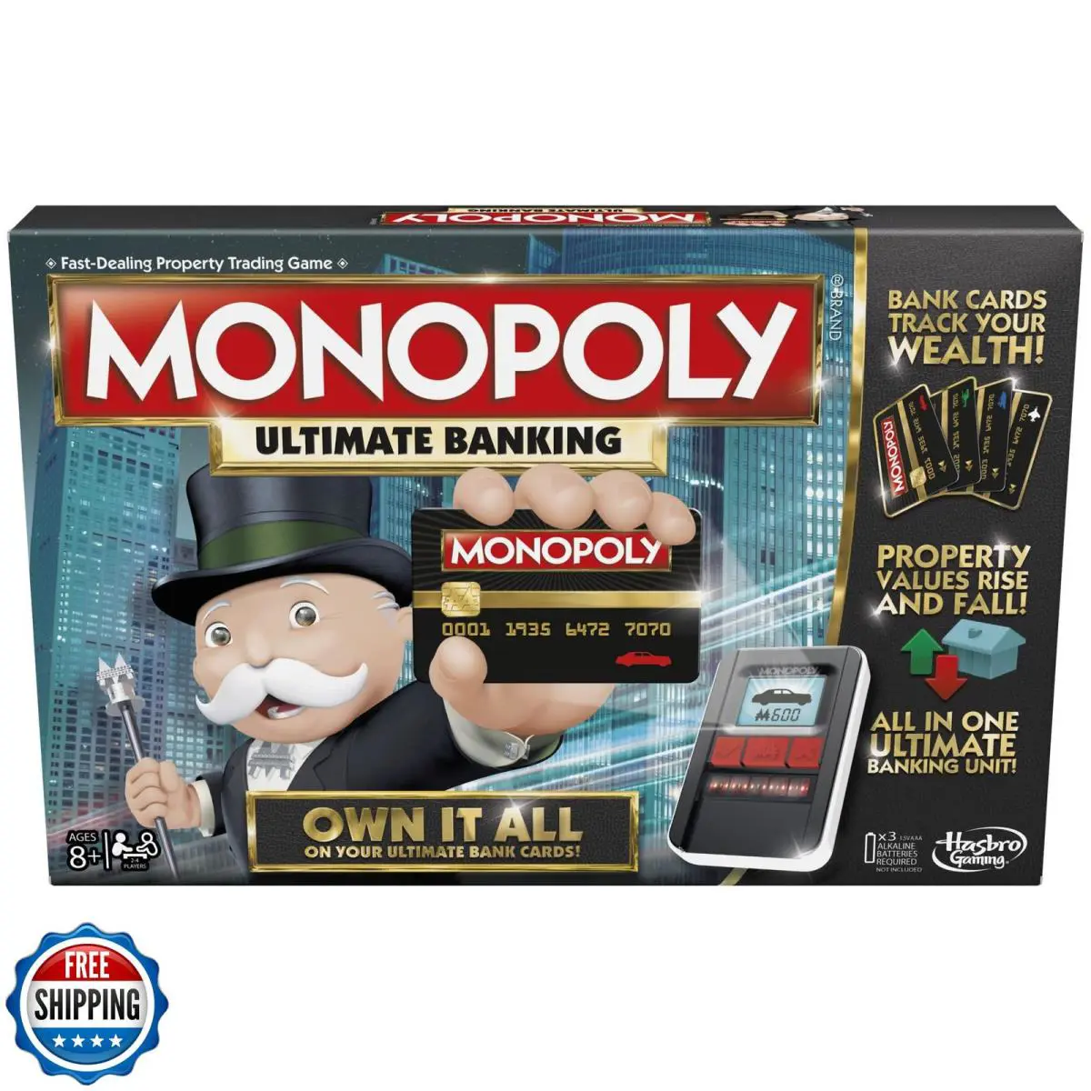 Hasbro Gaming Monopoly Ultimate Banking Edition Board Game For Families and K