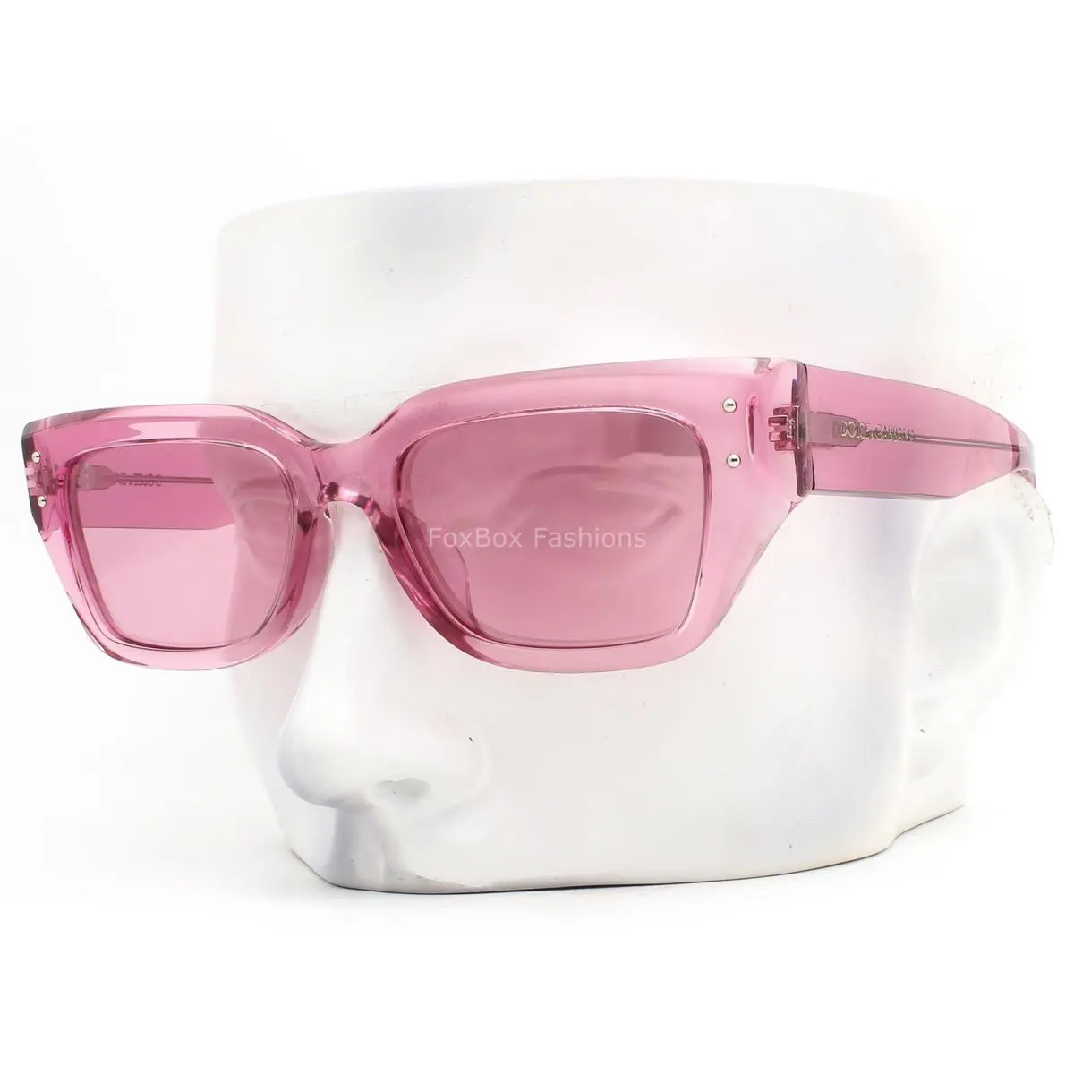 Dolce Gabbana DG 4462F 3148/30 Sunglasses Transparent Pink Mirror W/case