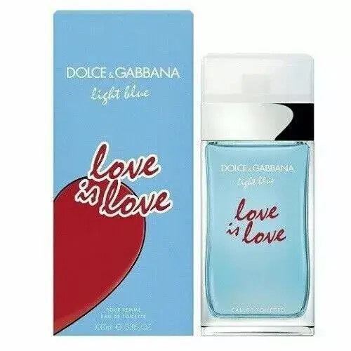 Dolce Gabbana Light Blue Love is Love Edt Women Spray 3.3 oz 1 Free Perfume