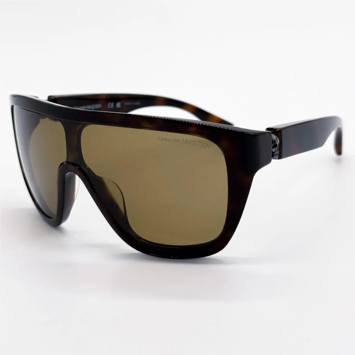 Alexander Mcqueen AM0430S 005 Men Havana Sunglasses