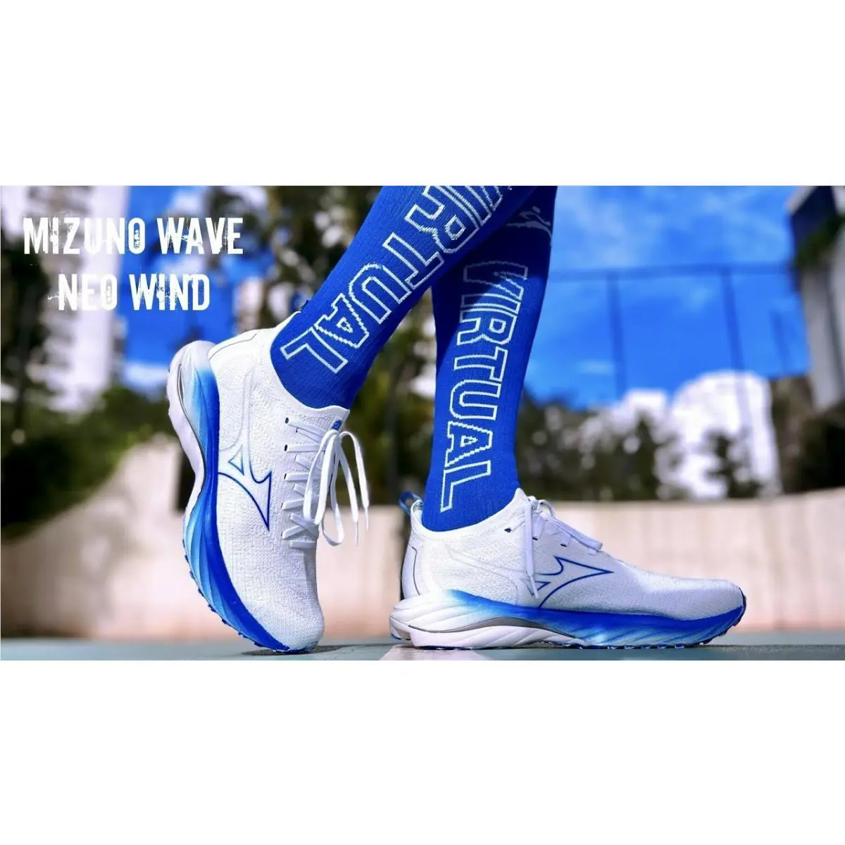 Mizuno shoes - Mizuno Wave Neo Wind J1GD227821 - J1GD227821 - White / Blue 9