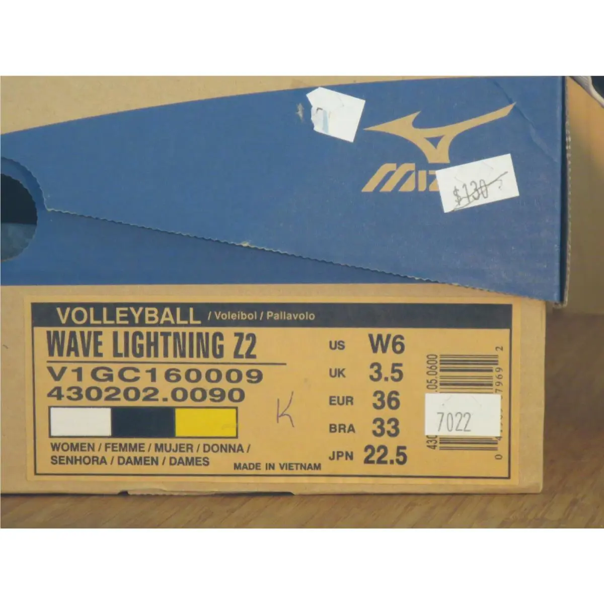 Mizuno shoes - Z2 - Black, White, s: White and Black 4