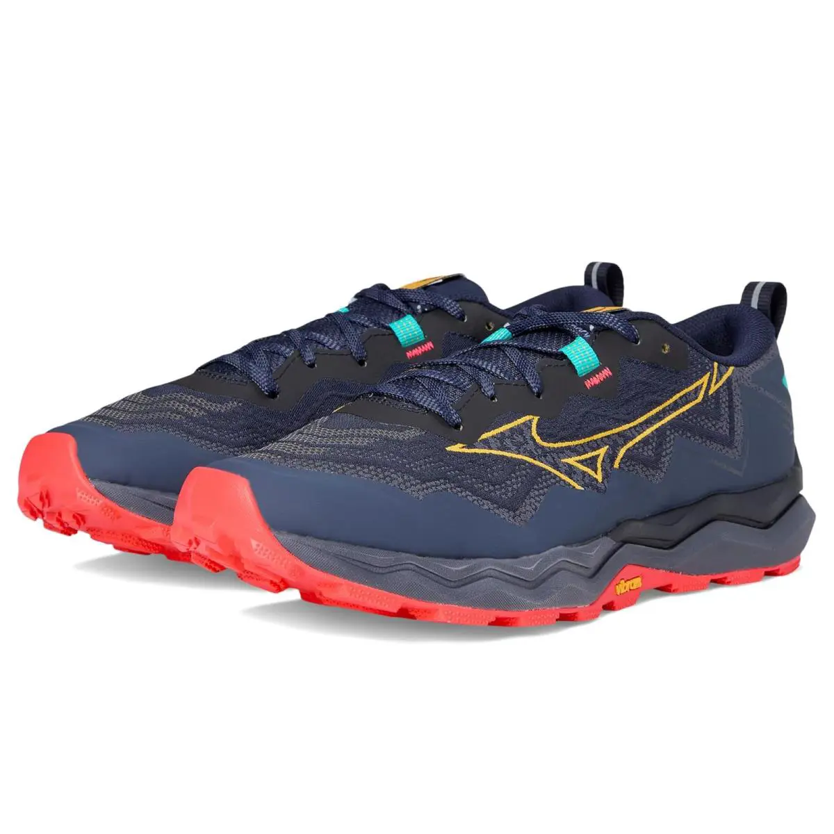 Mizuno shoes - Baritone Blue/Citrus 6