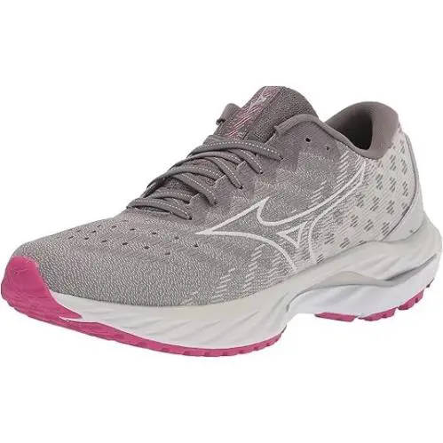 Mizuno Womens Wave Inspire 19 Running Shoes - Shade/white - 7.5 US Women`s - Shade/White
