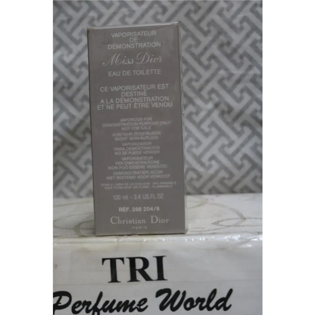 Miss Dior by Christian Dior Eau de Toilette Women Spray 3.4 Oz. Vintage Grey Box