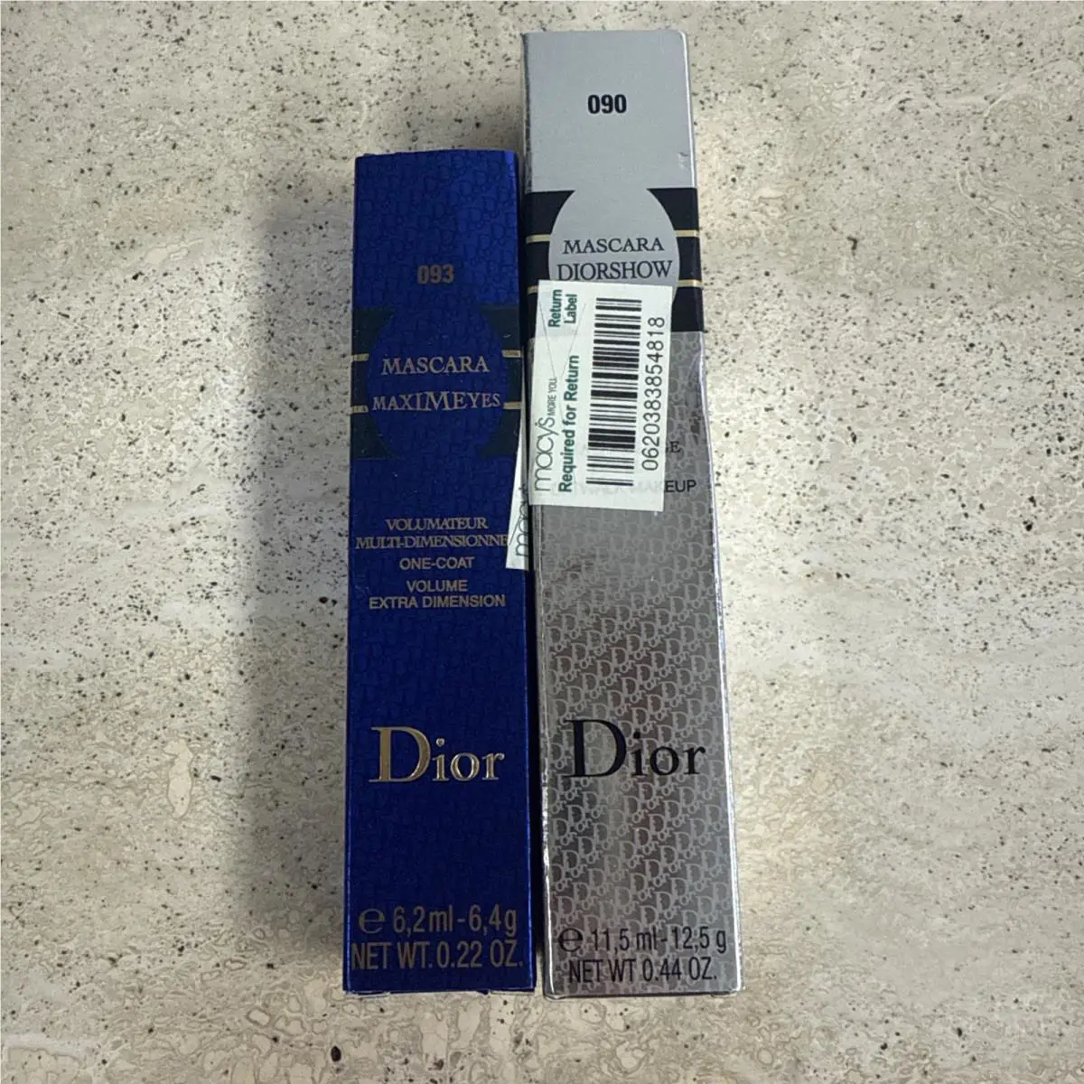 Dior Mascara Lot of 2 Diorshow 90 Maximeyes 93