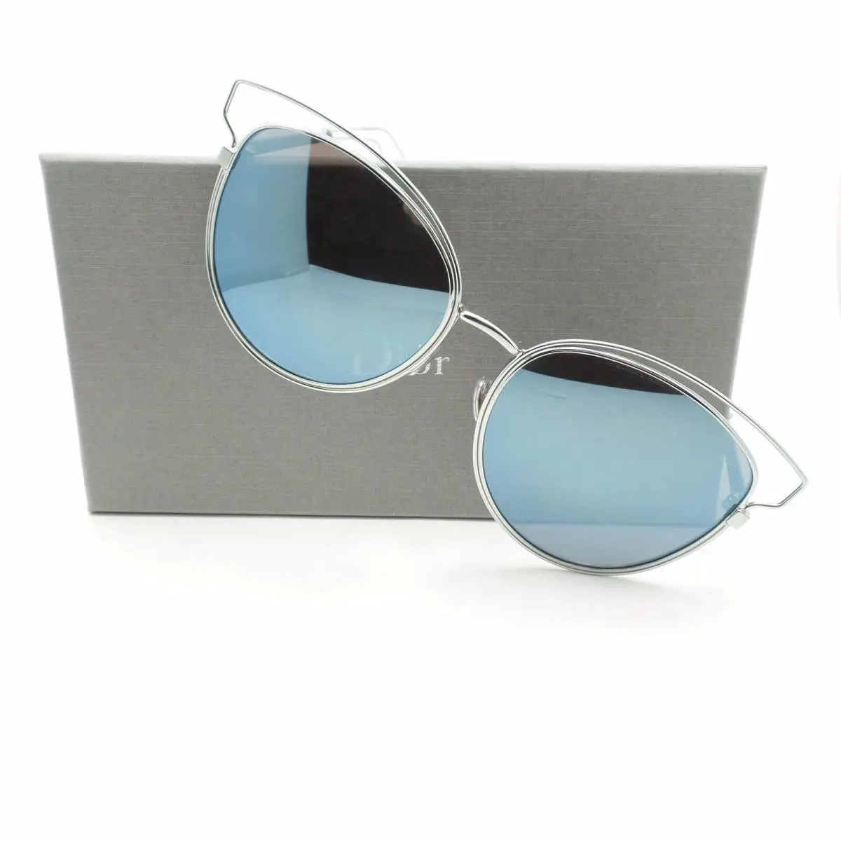 Christian  Sideral 2 JA6T7 Aqua Blue Mirror Sunglasses by Dior