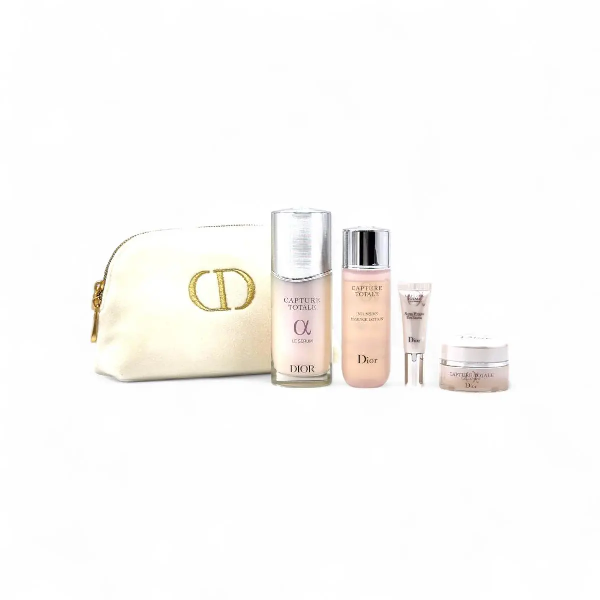 ​dior Capture Totale Skincare Set with Cosmetic Pouch 4 Piece Collection by Dior