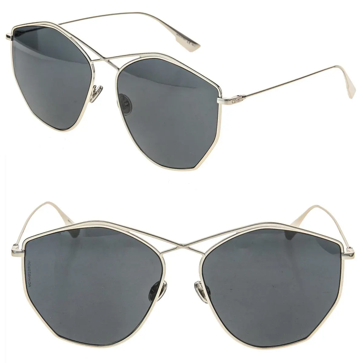 Christian  Stellaire 4 Silver Metal Black Sunglasses stellaire by Dior