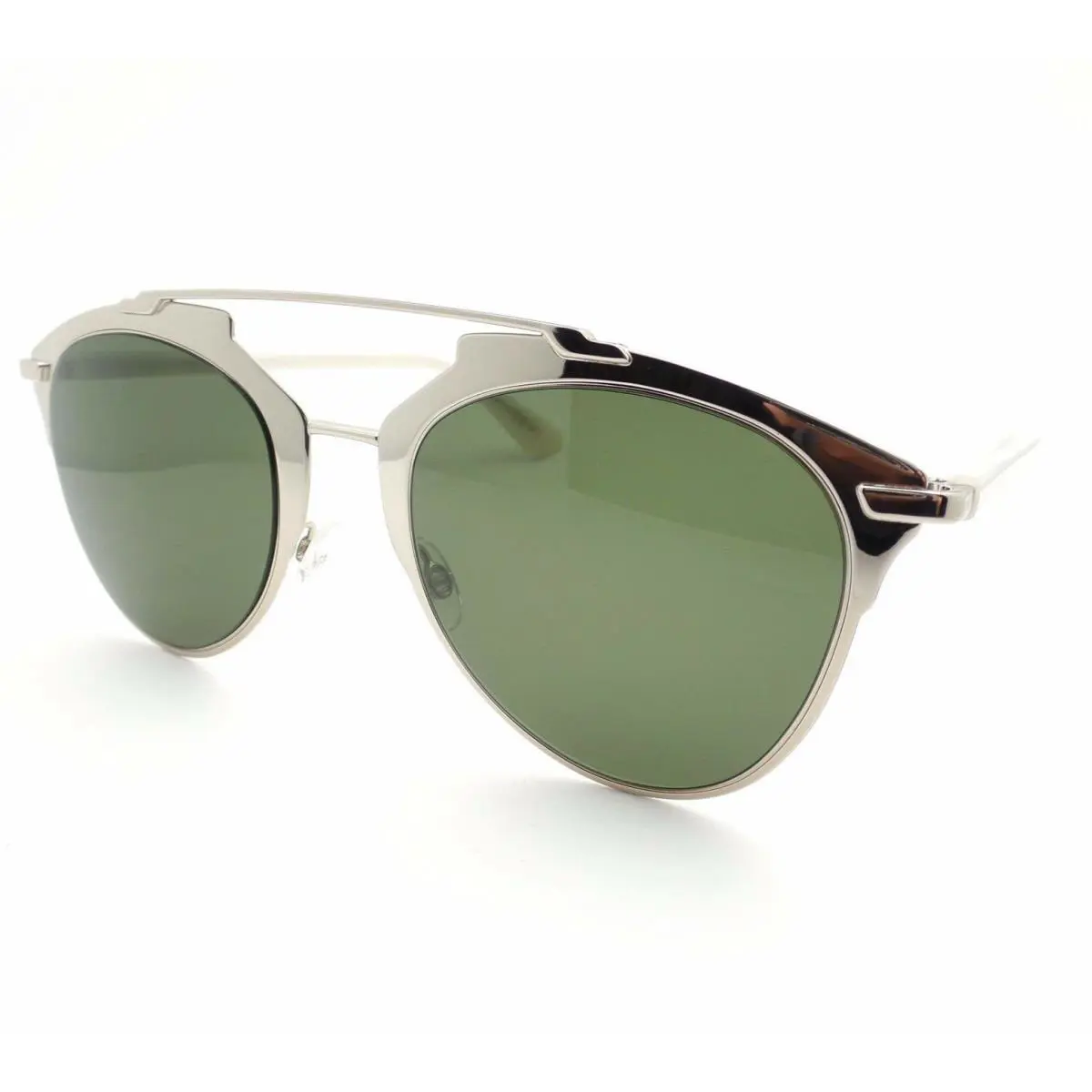 Christian  Reflected TUP1E White Gold Green Sunglasses by Dior