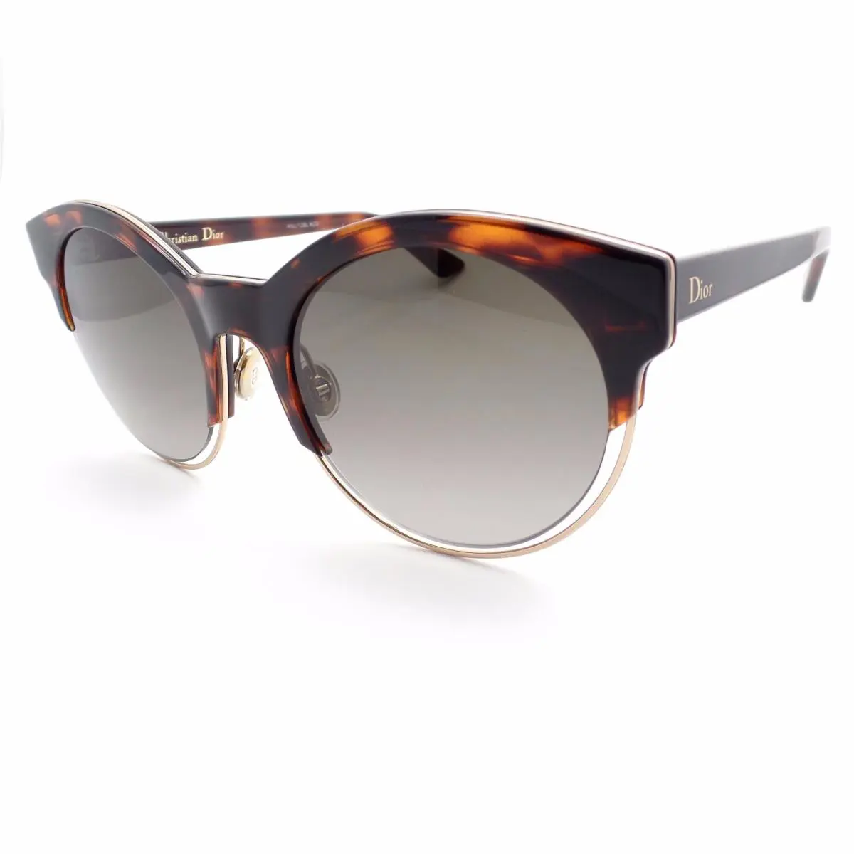 Christian Dior Sideral 1 J6FHA Havana Rose Gold Brown Sunglasses - Frame: Havana Rose Gold, Lens: Brown Fade