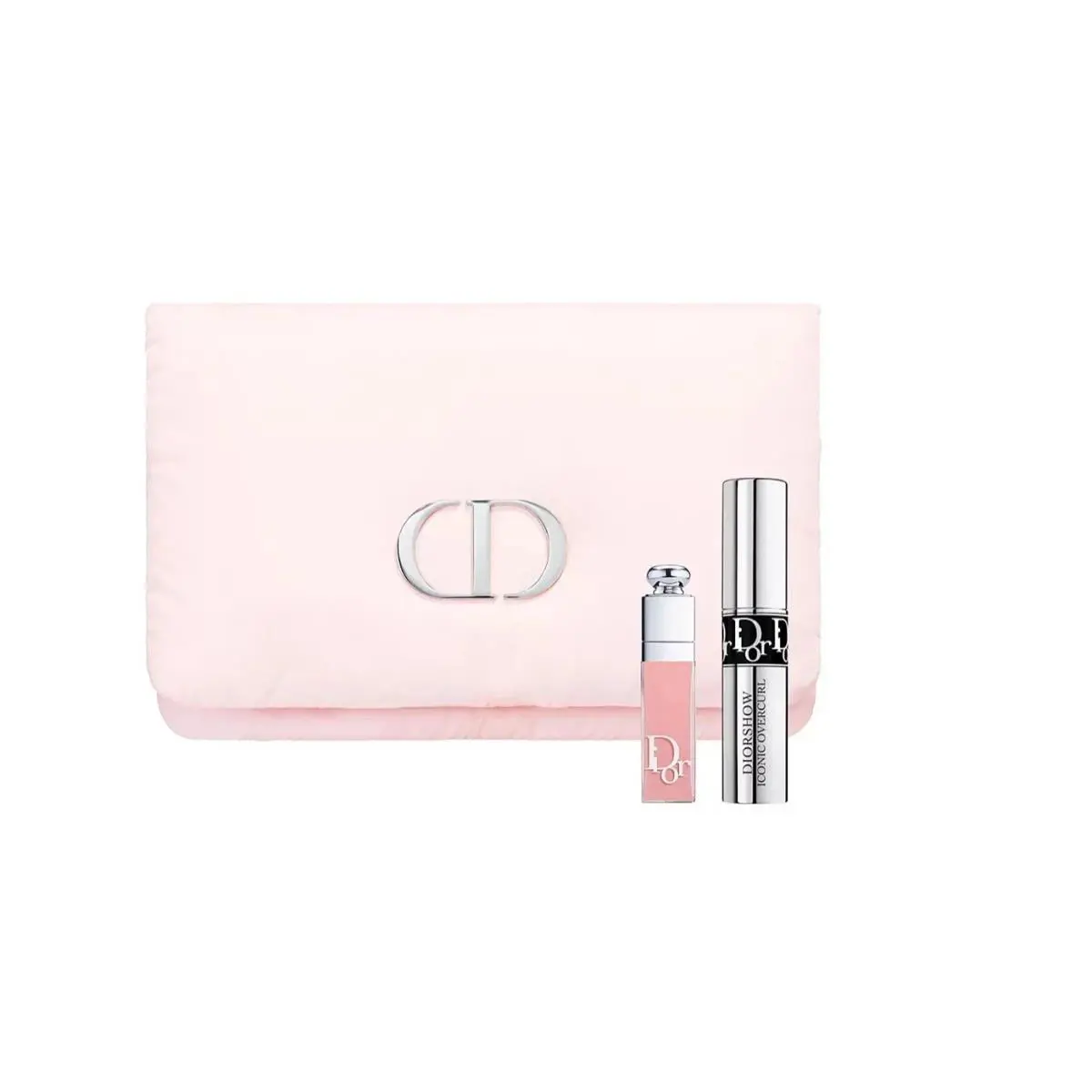Pink Cosmetic Makeup Puffer Pouch Bag Pink Cosmetic Bag by Dior