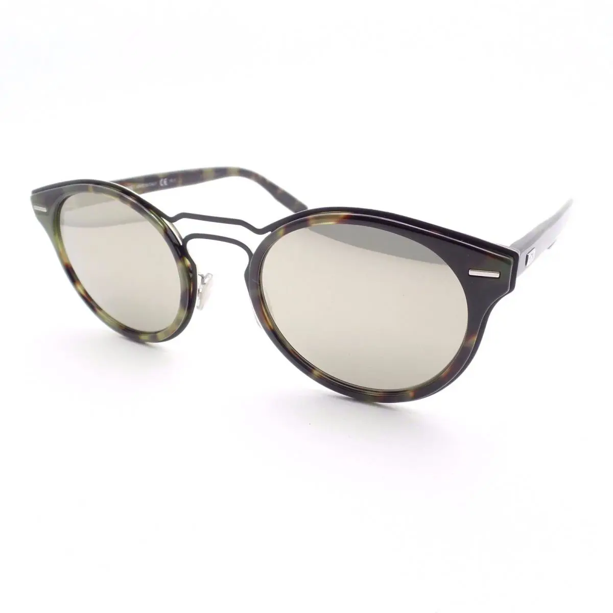 Christian  0209 2OSUE Havana Matte Black Ivory Sunglasses by Dior