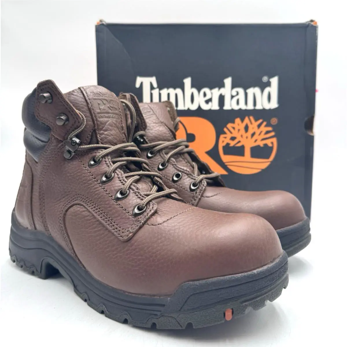 Timberland Pro Titan 6 Women`s Safety Toe Work Boot Brown US Size 11 Wide