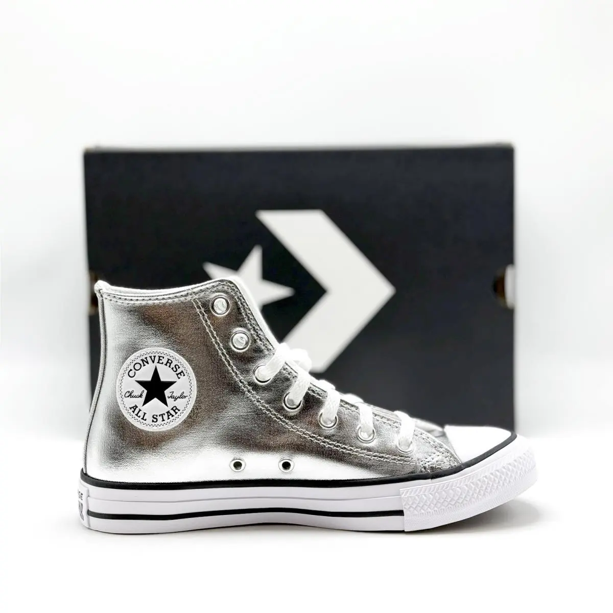 Converse shoes - Converse Chuck Taylor All Star High Top - M9160 - Silver 4