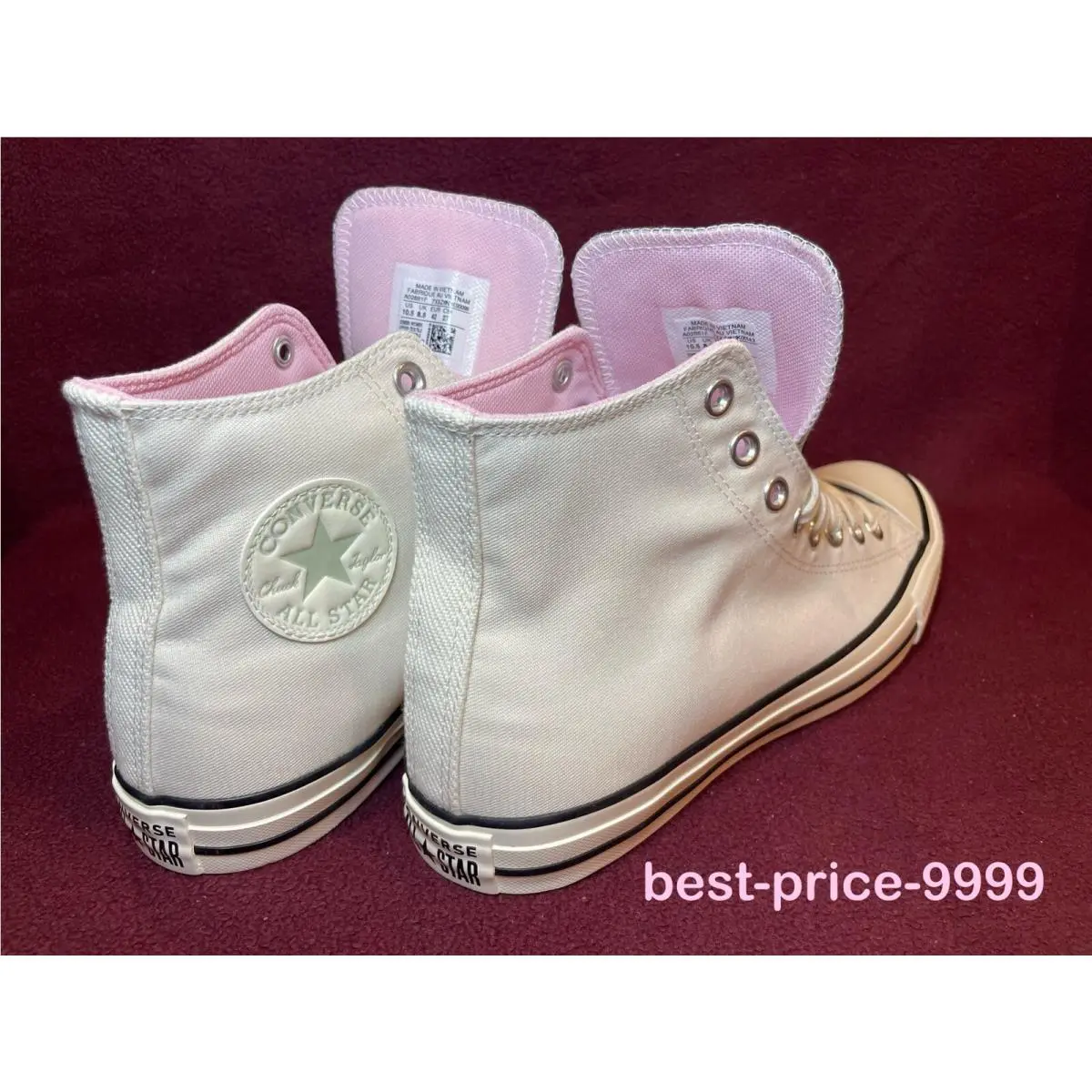 Converse shoes - Converse Chuck Taylor All Star High Top - A02881F - White - Pink - Blue 4