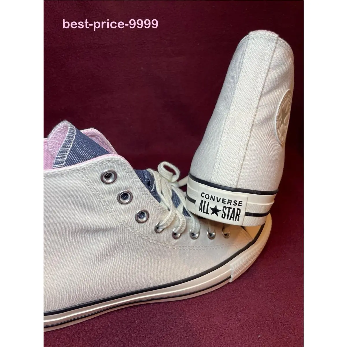 Converse shoes - Converse Chuck Taylor All Star High Top - A02881F - White - Pink - Blue 5