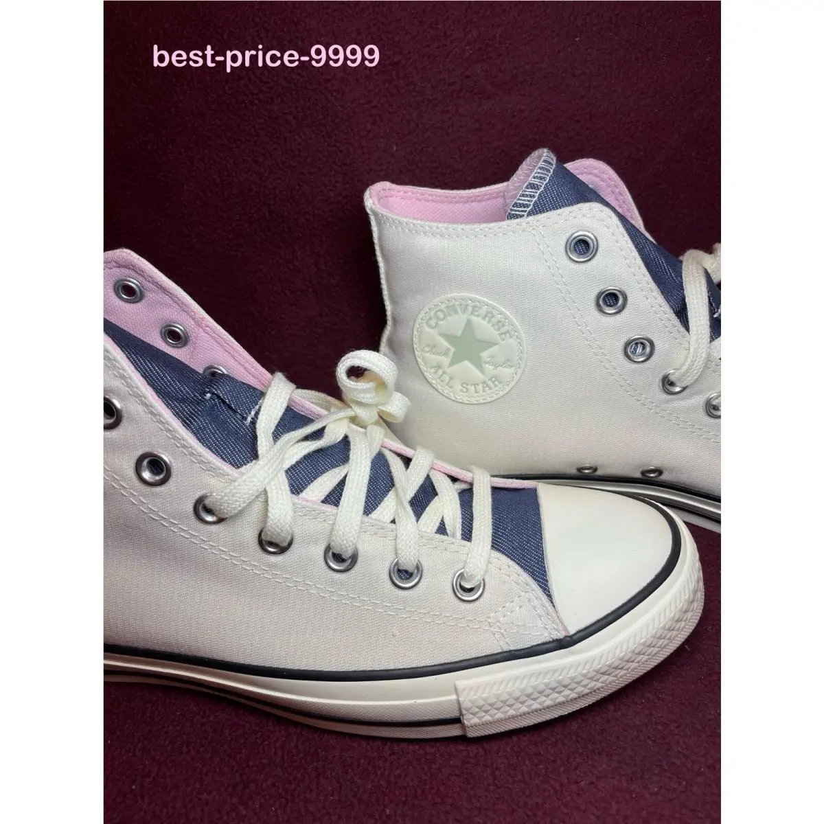 Converse shoes - Converse Chuck Taylor All Star High Top - A02881F - White - Pink - Blue 12