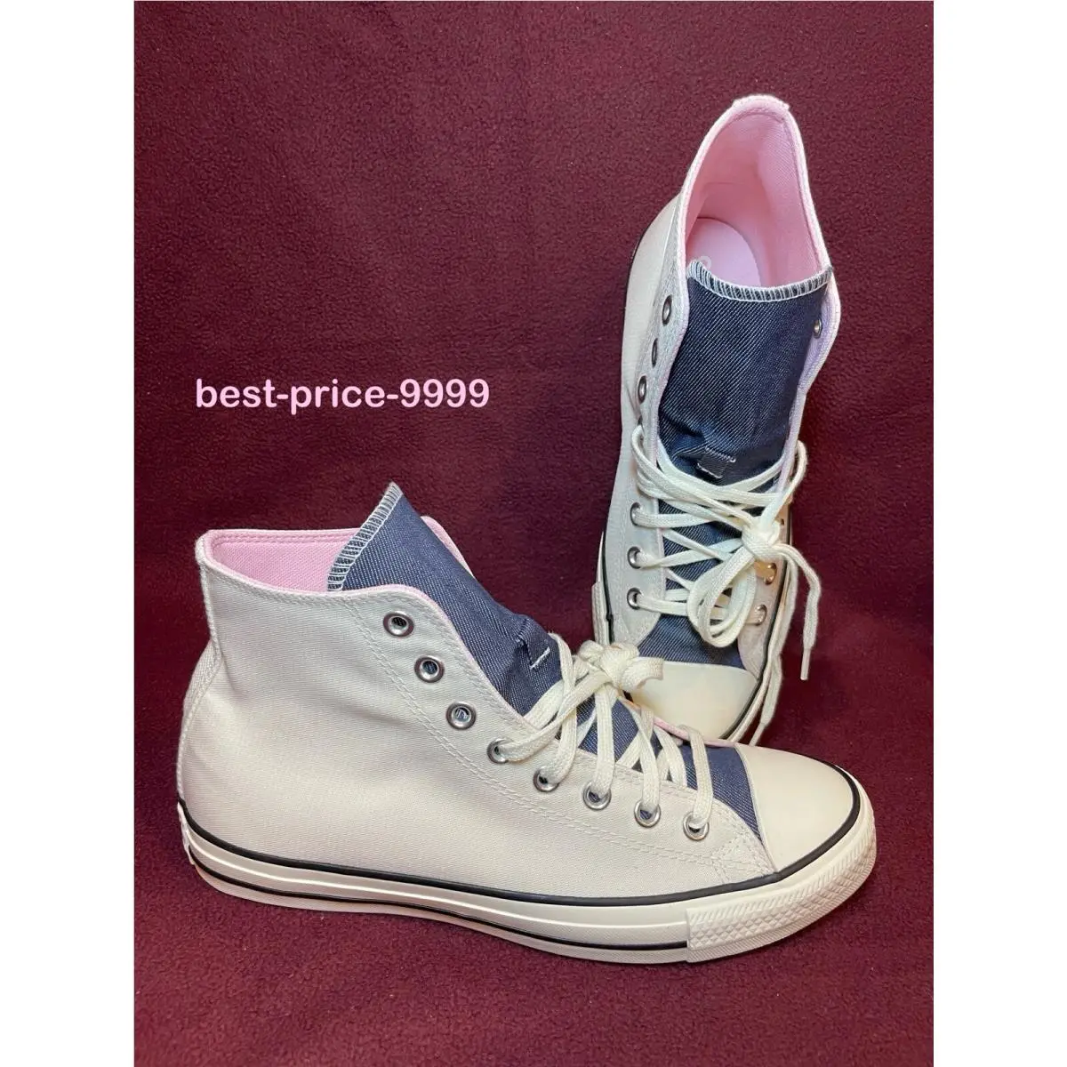Converse shoes - Converse Chuck Taylor All Star High Top - A02881F - White - Pink - Blue 14