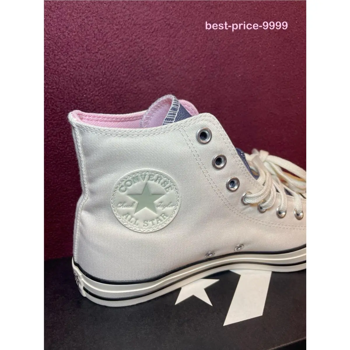 Converse shoes - Converse Chuck Taylor All Star High Top - A02881F - White - Pink - Blue 17