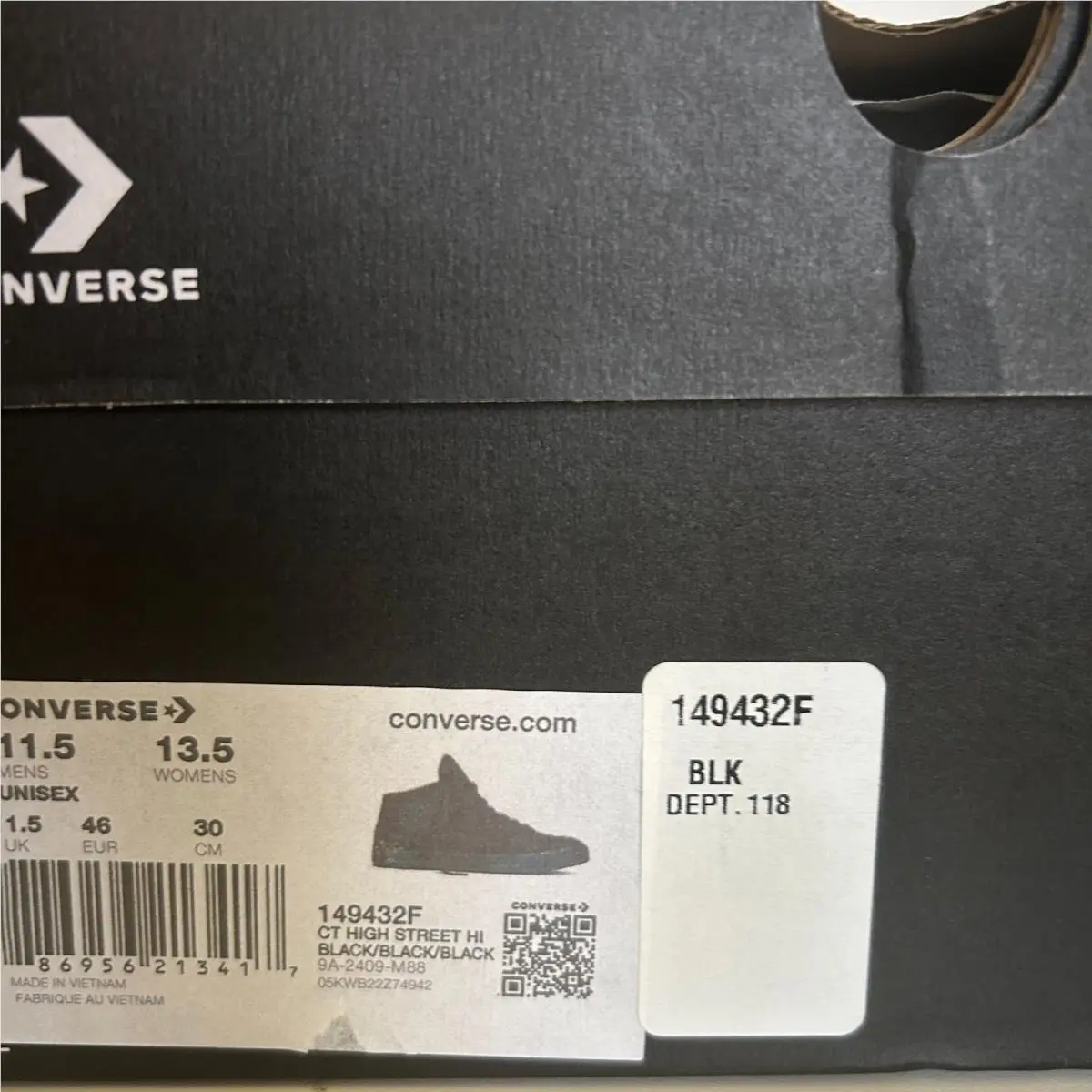 Converse shoes - Converse CTAS High Street - CTAS High Street - 149432F - Black (UPC: 886956213417) 5