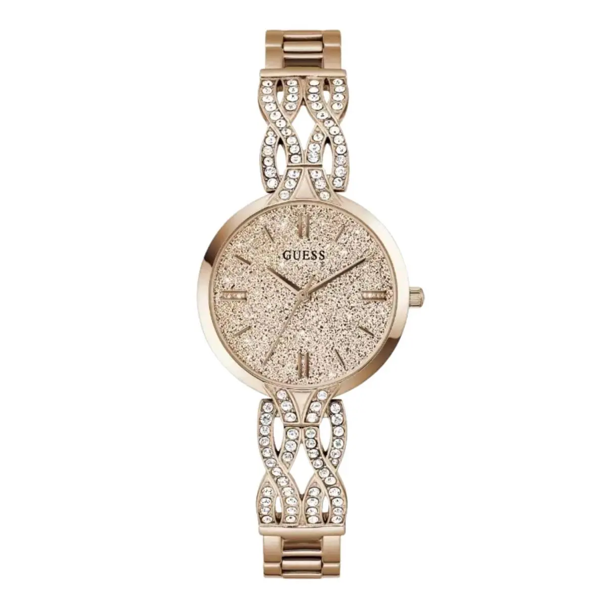 Guess Women`s Coral Rose Gold Dial Watch - GW0868L4