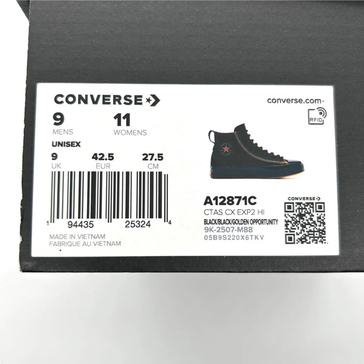 Converse shoes - CTAS CX EXP2 HI - CTAS - Black 9