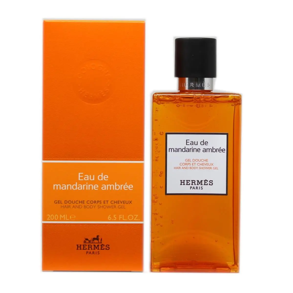 Hermes Eau DE Mandarine Ambree Hair and Body Shower Gel 200 ML/6.5 Fl.oz