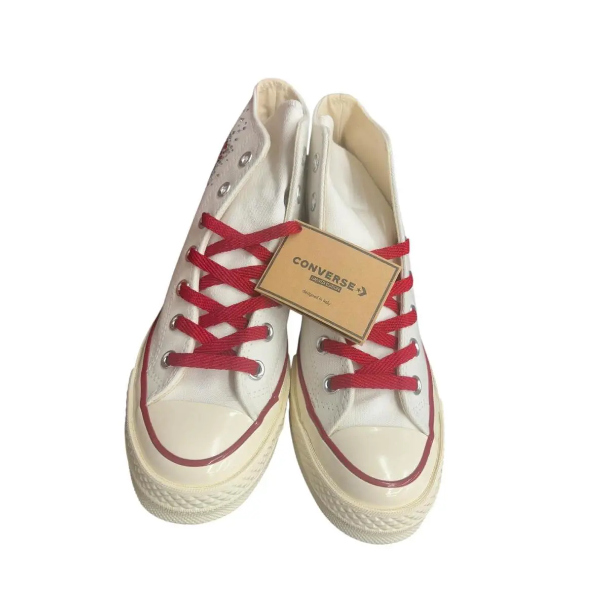 Converse shoes - Chuck 70 Canvas LTD Hi - AA02103C - Red Heart Crystals (UPC: 194433509176) 2